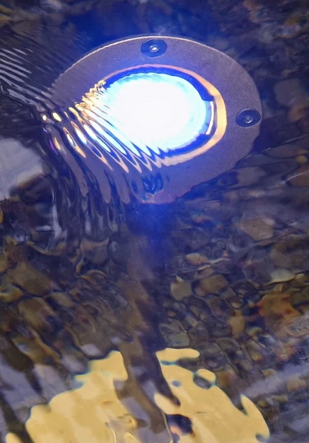 3 Underwater Light Pond Garden LED Spot Light Sensor Coloured Lenses New 