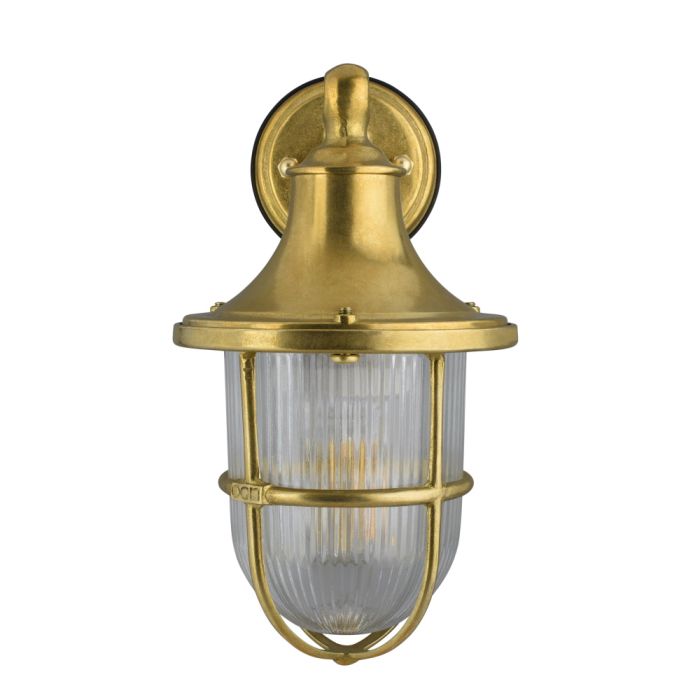 Elipta Greenwich Outdoor Wall Lantern, Solid Brass Outdoor Lighting