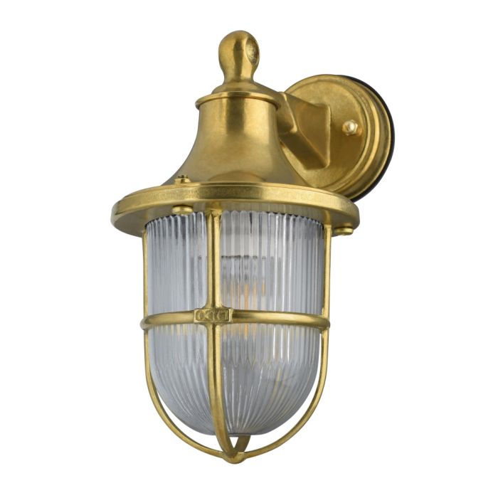 Elipta Greenwich Outdoor Wall Lantern, Solid Brass Outdoor Light Fixtures