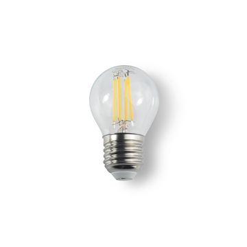 Elipta 4w - 470lm - Golf Ball Filament ES Clear Warm White 2700K LED Lamp
