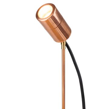 Elipta Compact Spike Spotlight - Copper - 240v GU10