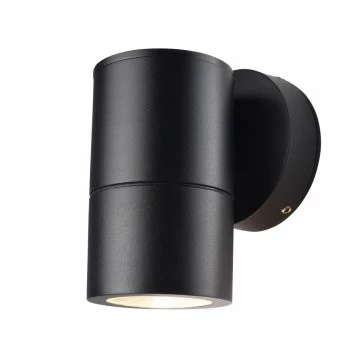 Elipta Compact Outdoor Wall Downlight - Black - 240v GU10