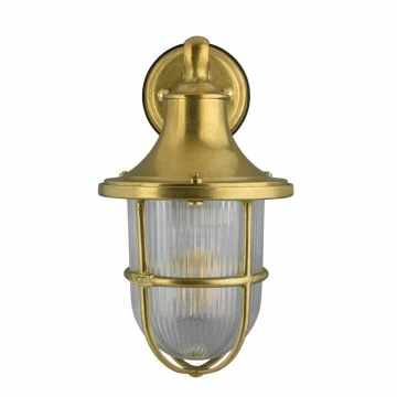 Elipta Greenwich Outdoor Wall Lantern Light - Solid Brass