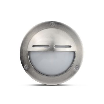 Elipta Chatham Eyelid Outdoor Wall Light  - Solid Brass, Nickel Plated Finish