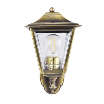 Elipta Coachlight Lantern Outdoor Light - Solid Brass, Antique Lacquered Finish