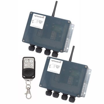 2 x 2 Channel Starter Kit: Key Fob - Two 2 Channel Controllers