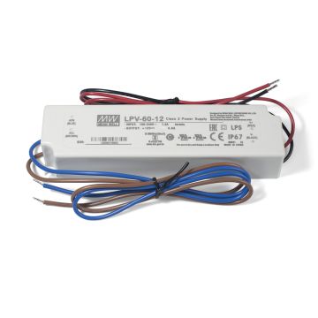 Elipta 60w - 12v dc - Potted LED Power Supply