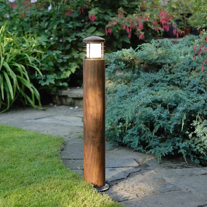 Rustic bollard lights hot sale