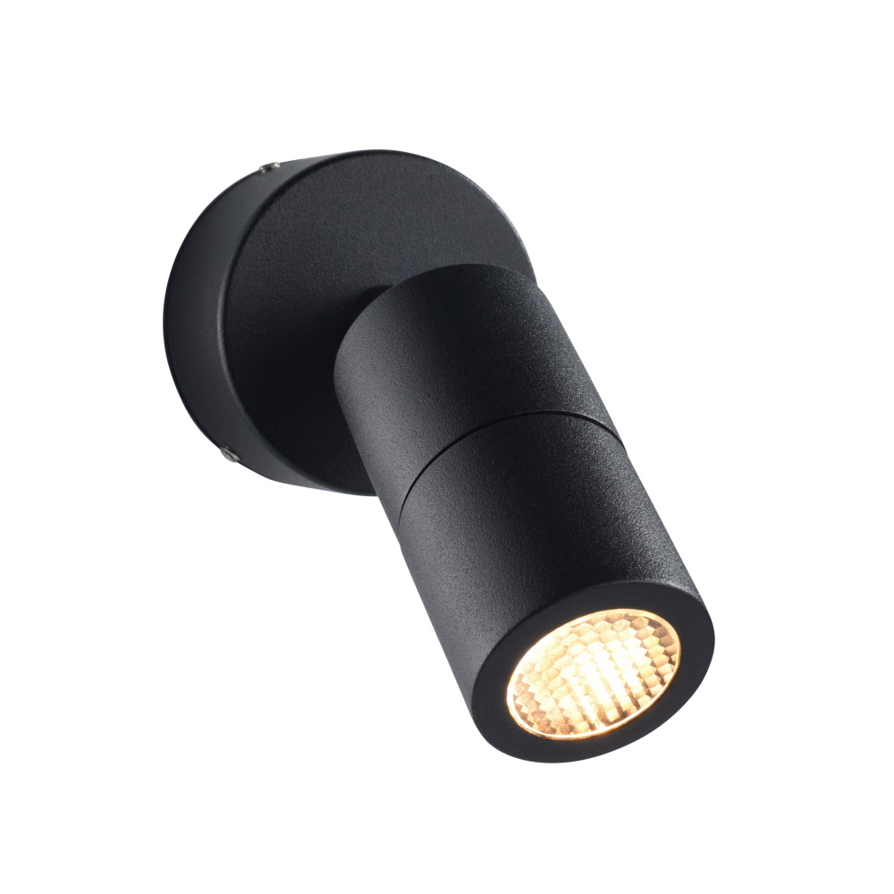 Elipta Microspot Outdoor Wall Spotlight - Black - 12v MR11