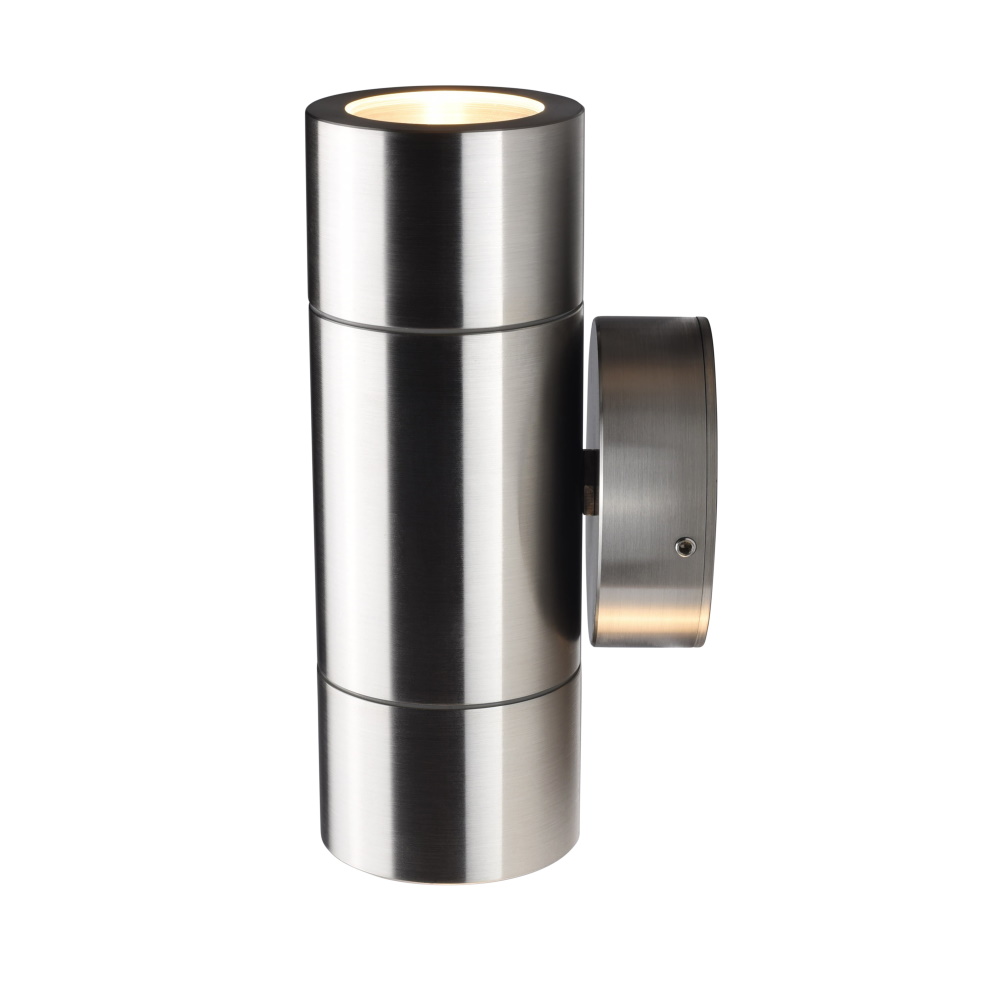 Elipta Compact Up & Down Outdoor Wall Light - Stainless Steel 240v GU10