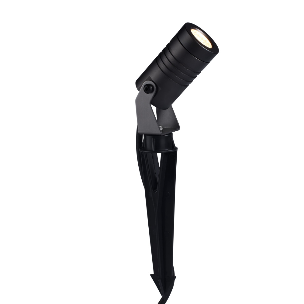 Elipta Spike5 Garden Spotlight - 12v - 5w - 400lm - 38° - 2700K - IP67 - Anodised Anthracite