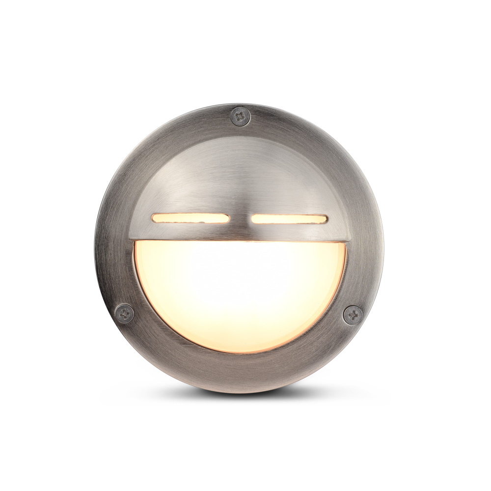 Elipta Chatham Eyelid Outdoor Wall Light  - Solid Brass, Nickel Plated Finish