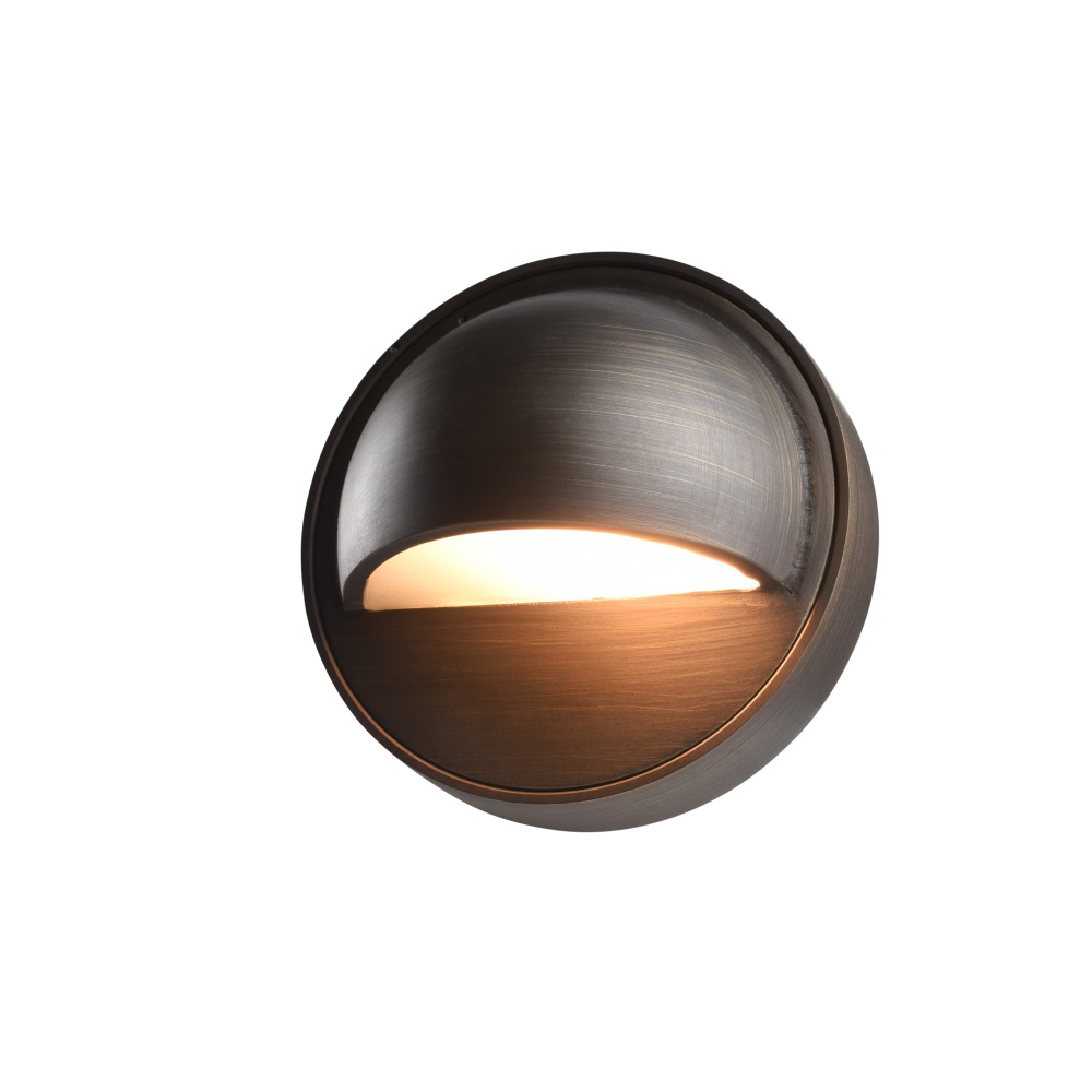 Elipta Vela Steplight - 12v - Bronze Finished Brass Body