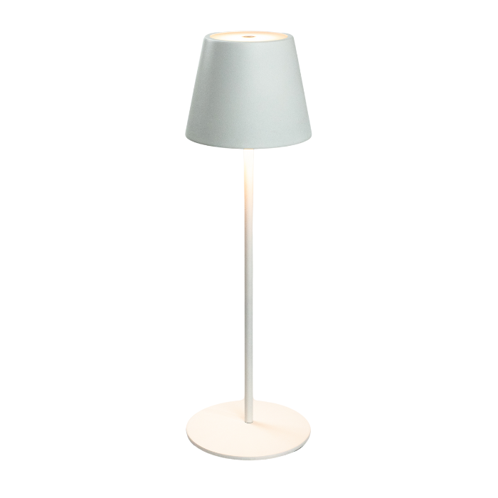 Elipta Rechargeable Battery Outdoor LED Table Lamp - White