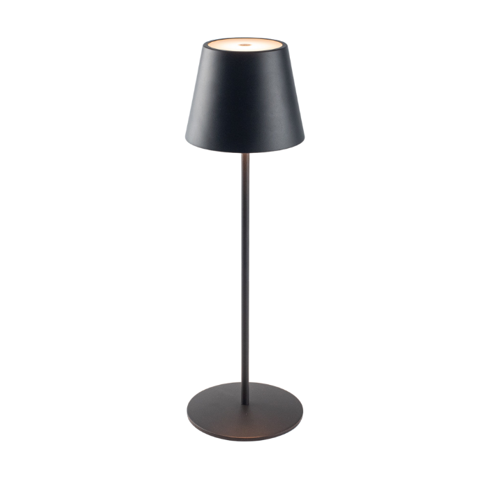 Elipta Rechargeable Battery Outdoor LED Table Lamp - Black main product photo