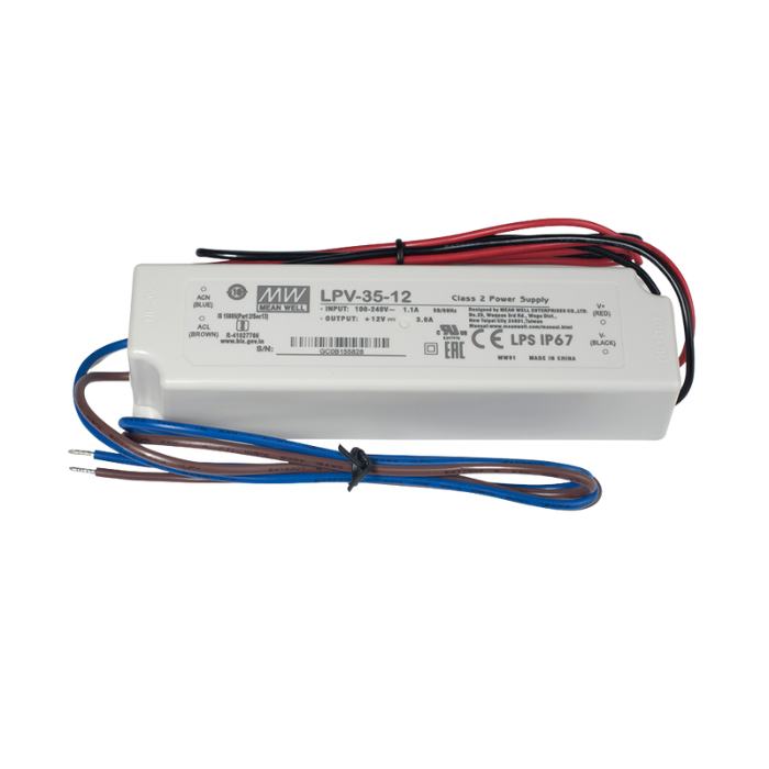 Elipta 35w - 12v dc - Potted LED Power Supply