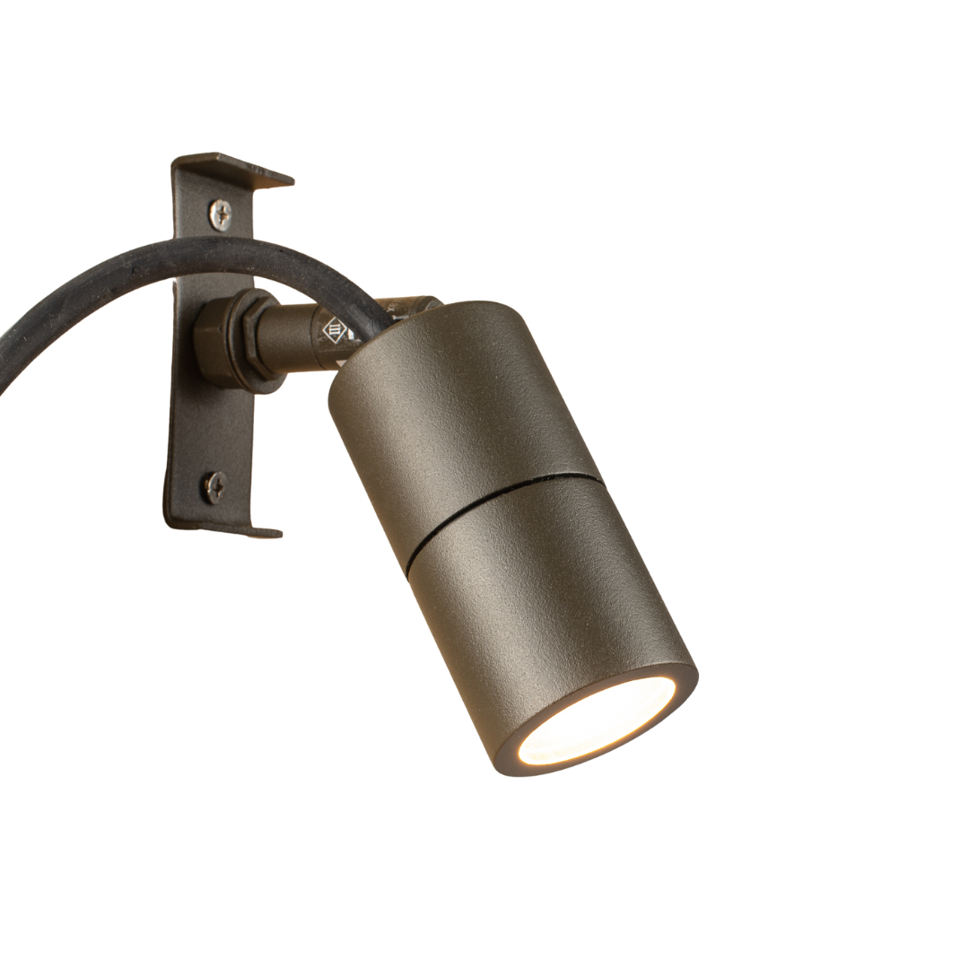 Elipta Screw-Mount Tree Spotlight MR11 - Rustic Brown